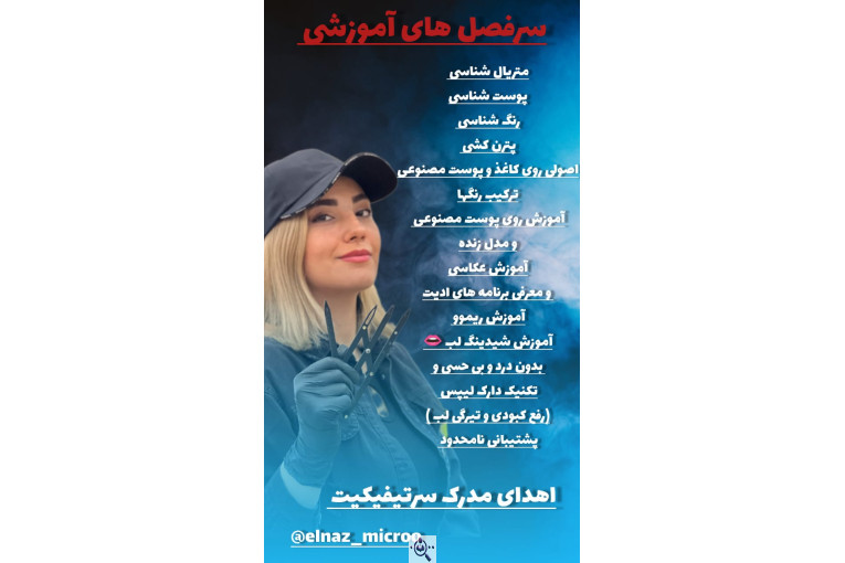 میکروبلیدینگ الناز اکبری در اندیشه کرج