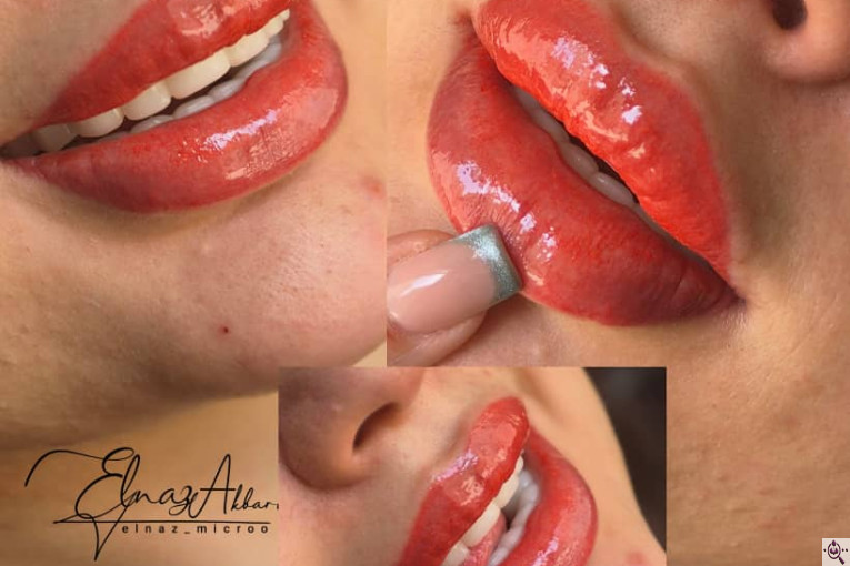 میکروبلیدینگ الناز اکبری در اندیشه کرج