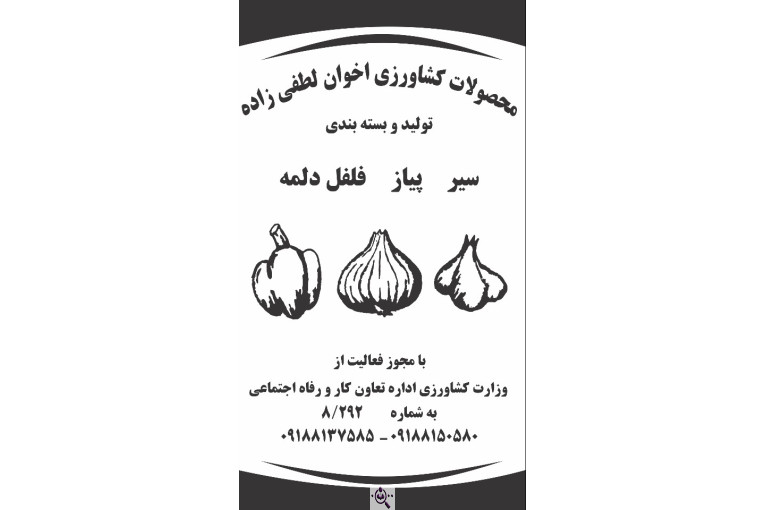 محصولات کشاورزی لطفی زاده سیر و پیاز و موسیر در همدان