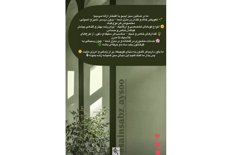 گلخانه بزرگ صائین سبز آیسو در شاهین دژ