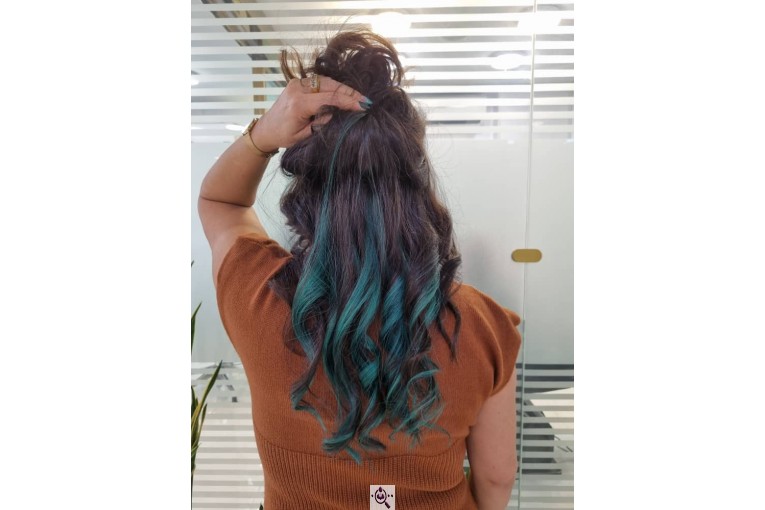 کراتین و رنگ و لایت مرسده پلاسعیدی در پاسداران تهران