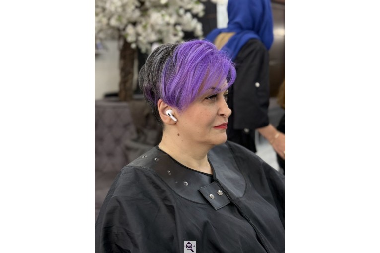 کراتین و رنگ و لایت مرسده پلاسعیدی در پاسداران تهران