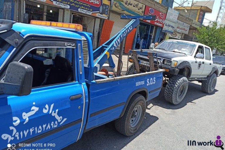 مجری خدمات امداد خودرو و یدک کش و جرثقیل فارس در شیراز