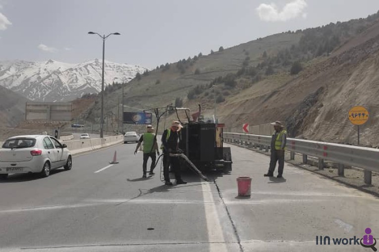 درزگیر آسفالت دهنوی در تهران