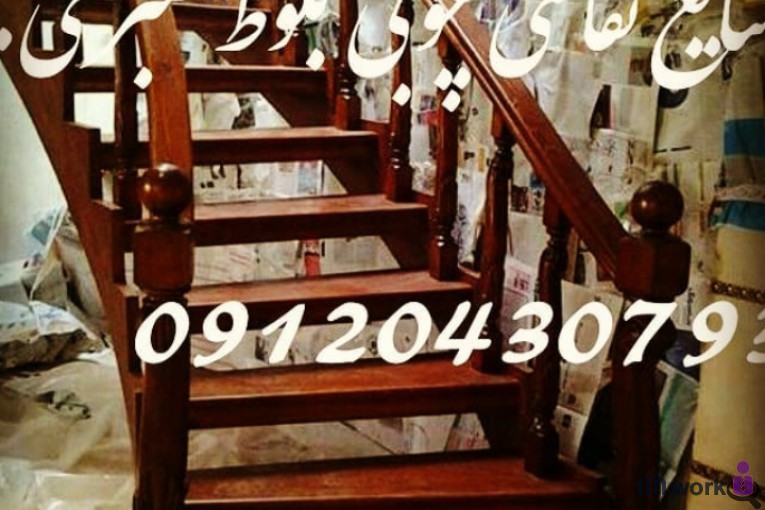 کارگاه نقاشی صنایع چوبی بامبو در ساری